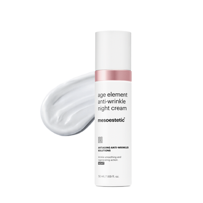 Mesoestetic Anti-Wrinkle Night Cream delivers deep hydration and helps restore skin elasticity for visibly firmer and more refined skin.