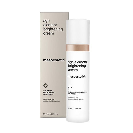 Mesoestetic Age Element Brightening Cream is a corrective moisturiser designed to improve pigmentation and restore a more even radiant skin tone.