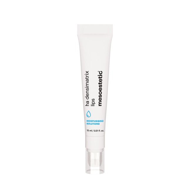 Mesoestetic HA Densimatrix Lips helps improve lip hydration while smoothing fine lines and restoring softness and volume.