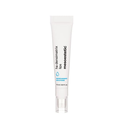 Mesoestetic HA Densimatrix Lips helps improve lip hydration while smoothing fine lines and restoring softness and volume.