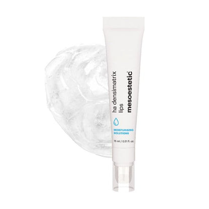 Hyaluronic acid lip treatment texture designed to deeply hydrate, nourish and support the lip barrier.