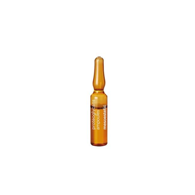 Mesoestetic Proteoglycans Ampoules concentrated anti-ageing treatment to hydrate, nourish and support firmer, more elastic-looking skin.