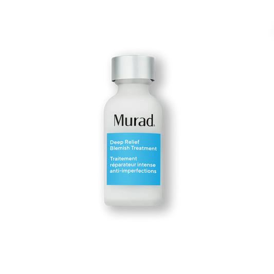 Murad Sale. Murad 15% off. Murad Deep Relief Blemish Treatment is for oily, combination, sensitive, balanced and acne prone skin.