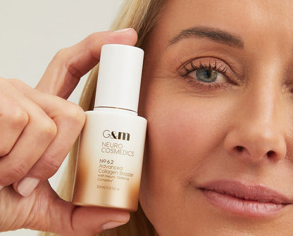 Neurocosmedics Sale. Neurocosmedics Advanced Collagen Booster is suitable for those seeking anti aging and looking to stimulate collagen synthesis. Neurocosmedics Advanced Collagen Booster contains Vitamin C, Salicylic Acid and Chicory Root Extract. Neurocosmedics Advanced Collagen Booster will stimulating collagen and elastin formation
