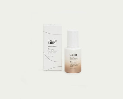 Neurocosmedics Sale. Neurocosmedics Flash White Even Skin Booster is suitable for those seeking anti aging and looking to brighten skin tone and treat pigmentation and sun damage. Neurocosmedics Flash White Even Skin Booster contains Biogommage, Brightenyl, Flashwhite Spheres, Salicylic Acid and Chicory Root Extract. Neurocosmedics Flash White Even Skin Booster will brighten your complexion while reducing pigmentation and preventing new pimentation from forming.