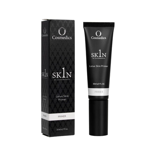 O Cosmedics 1SKIN Lotus Skin Primer 30ml hydrating silicone-free makeup primer for smoother-looking skin and longer-lasting foundation.