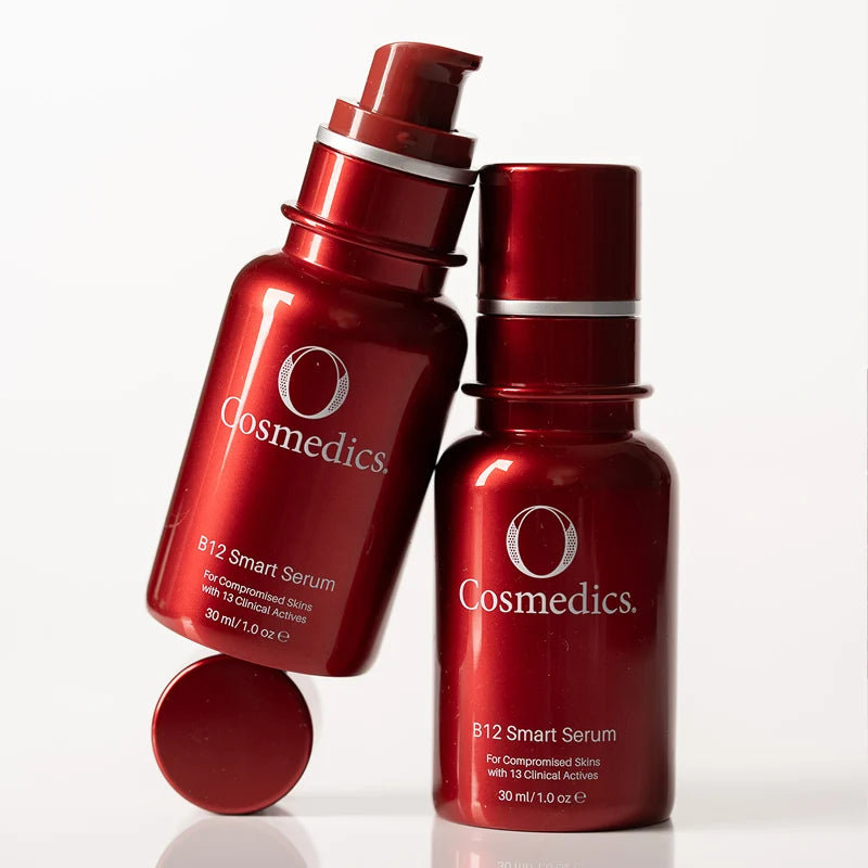 O Cosmedics B12 Smart Serum 30ml lightweight barrier serum for sensitive, reactive and redness-prone skin.