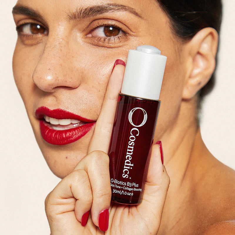 O Cosmedics B3 Plus 30ml lightweight corrective serum for uneven tone, redness and visible signs of ageing.