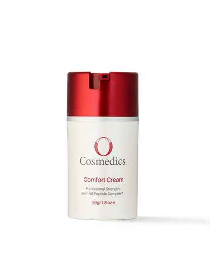 O Cosmedics Comfort Cream 50g nourishing moisturiser for persistent dryness, dehydration and compromised skin barrier.