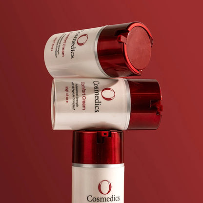 O Cosmedics Comfort Cream 50g barrier-support moisturiser with essential fatty acids for soft, nourished skin.