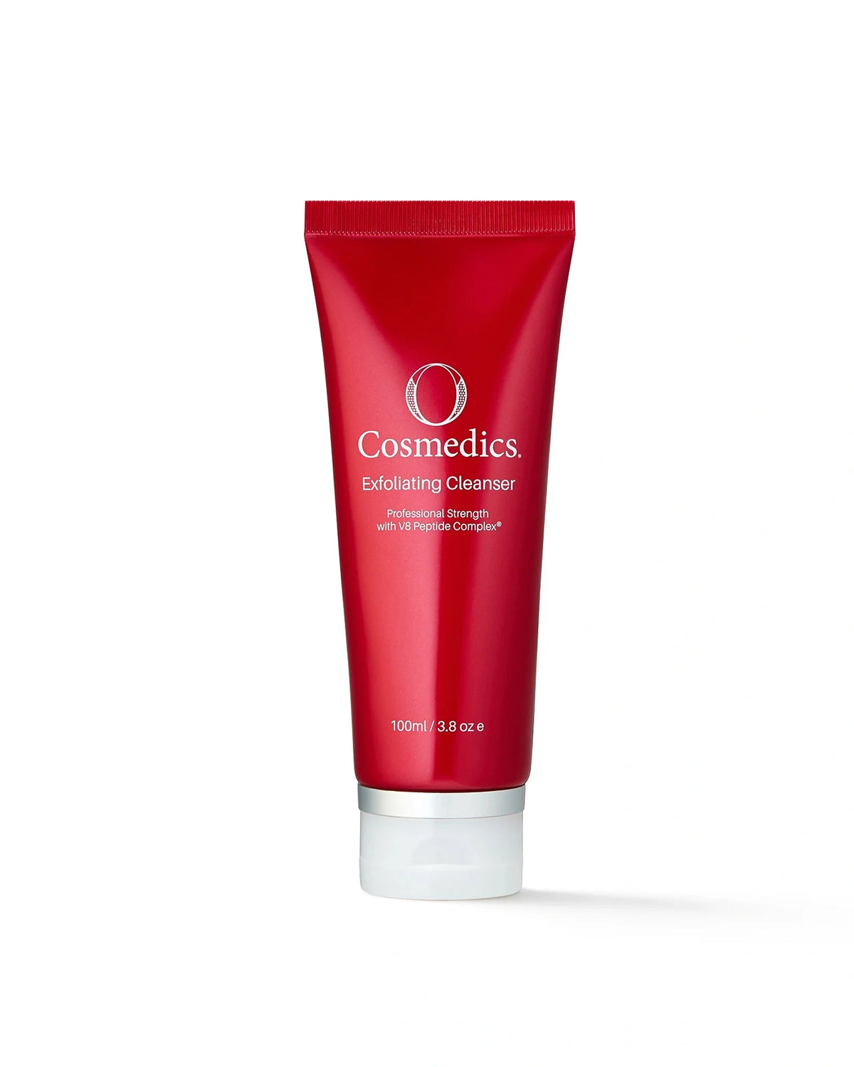 O Cosmedics Exfoliating Cleanser physical facial scrub with Jojoba Beads and Cranberry Seeds for smoother, brighter-looking skin.