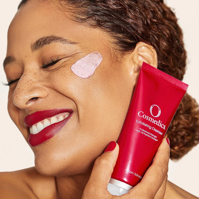 O Cosmedics Exfoliating Cleanser 100ml physical exfoliator for dullness, congestion and refined skin texture.