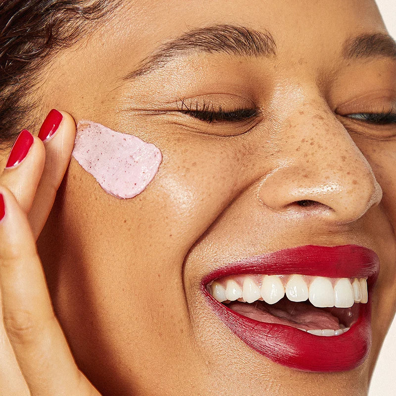 O Cosmedics Exfoliating Cleanser creamy physical face exfoliator for polishing rough texture and removing dead surface cells.