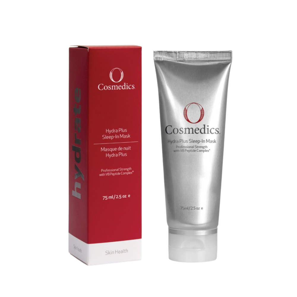 O Cosmedics Hydra Plus Sleep-In Mask 75ml overnight hydration mask for dry, dehydrated skin and visible plumpness.