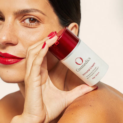 O Cosmedics Immortal Cream 50g rich fast-absorbing moisturiser for smoother, hydrated and radiant ageing skin.