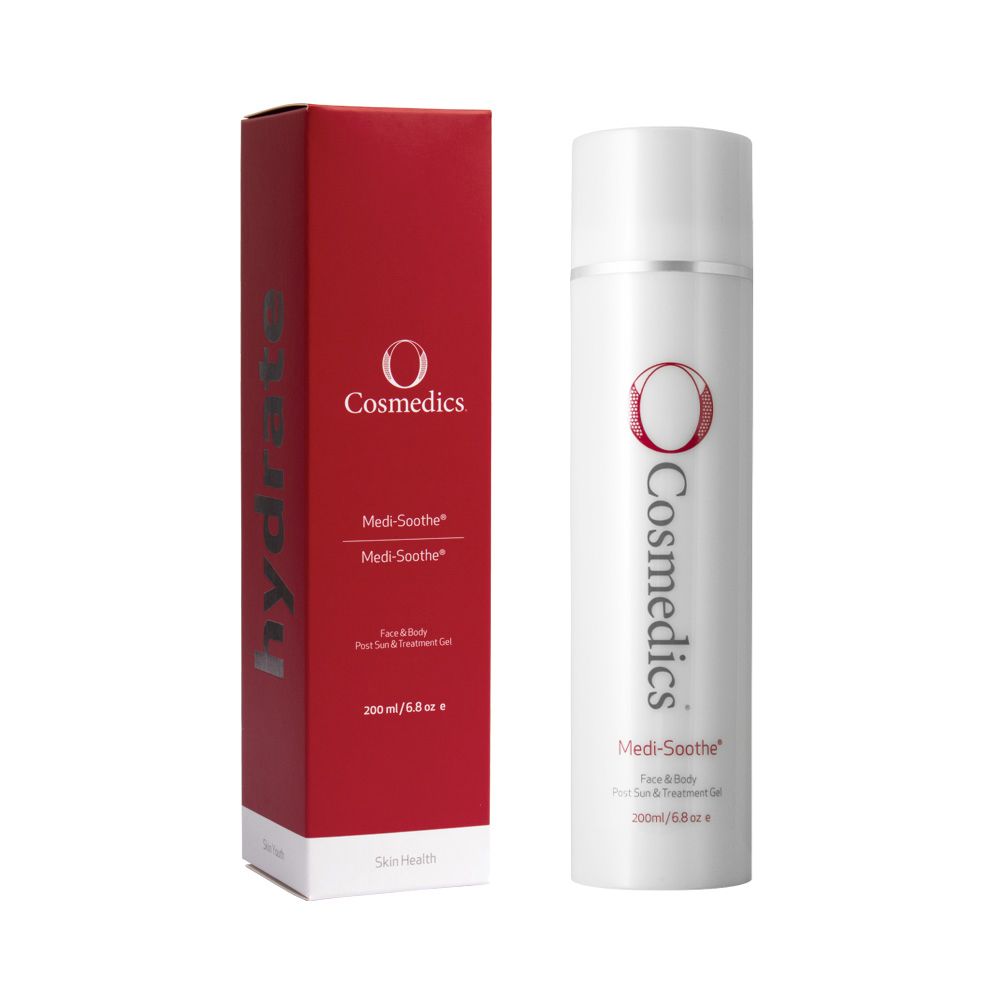 O Cosmedics Medi-Soothe 200ml cooling gel for redness, irritation, heat-reactive skin and barrier comfort.