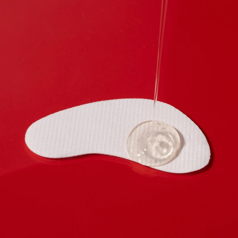 O Cosmedics No Baggage Native Collagen Eye Mask activated with water or water-based serum for intensive under-eye hydration.