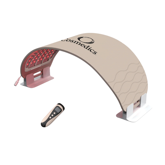 O Cosmedics O LED Light Therapy adjustable red, blue, yellow and near-infrared LED device for at-home face and body skincare.