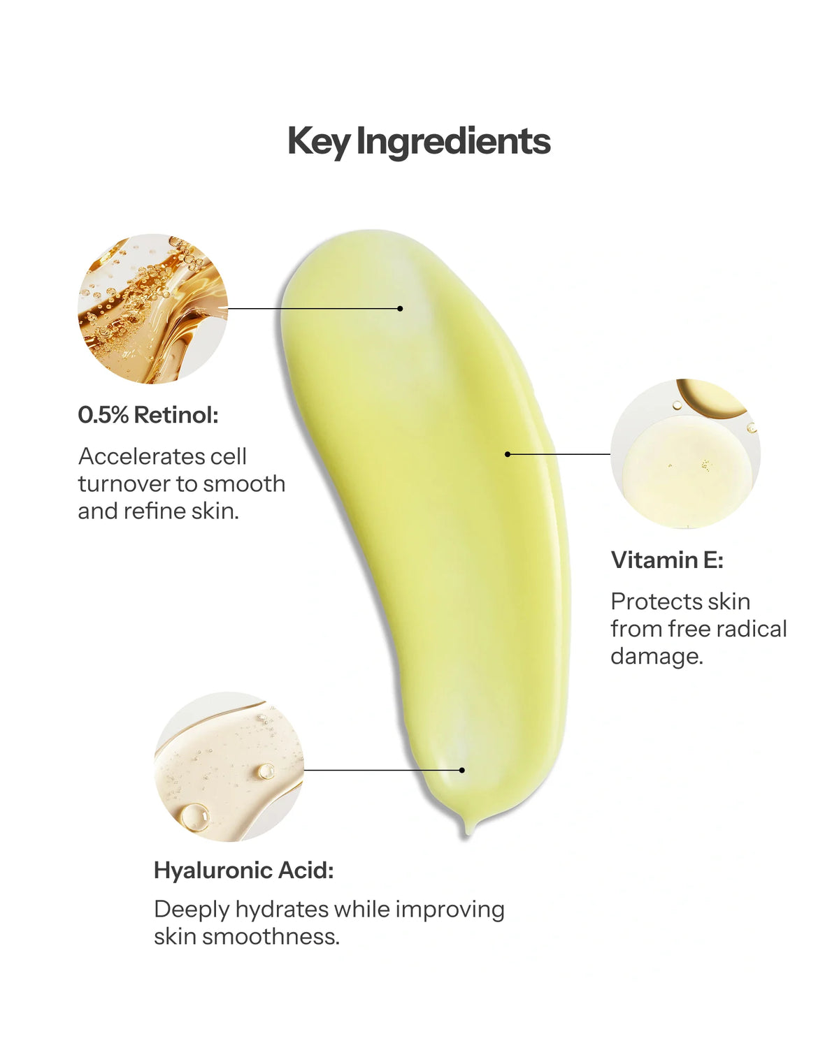 O Cosmedics Potent Retinol Serum 0.5% with Retinol, Vitamin E and Hyaluronic Acid for smoother, hydrated and refined skin.
