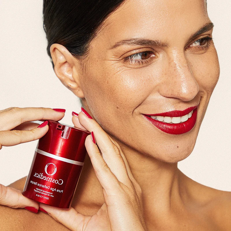 O Cosmedics Pure Age Defiance Serum 30ml lightweight peptide serum for expression lines, dehydration and skin suppleness.