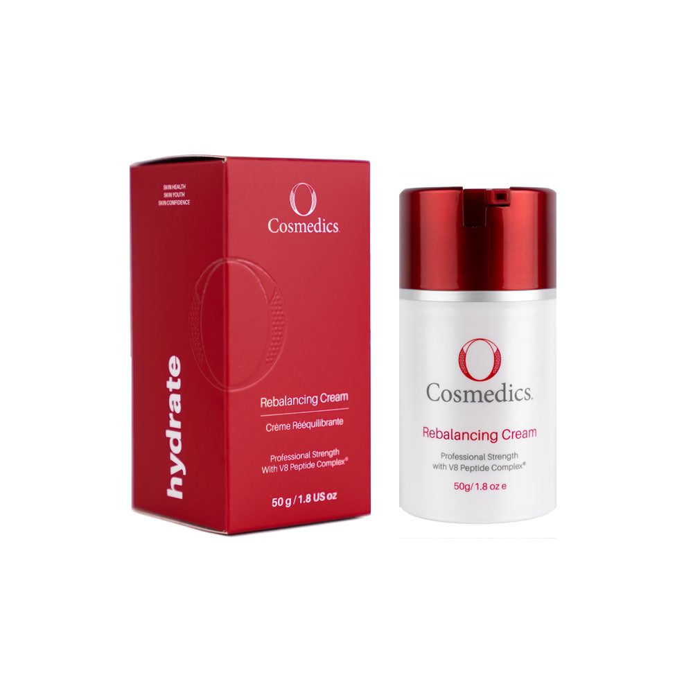O Cosmedics Rebalancing Cream 50g for lightweight hydration, oil balance, clearer-looking skin and breakout-prone moisture support.
