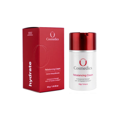 O Cosmedics Rebalancing Cream 50g for lightweight hydration, oil balance, clearer-looking skin and breakout-prone moisture support.