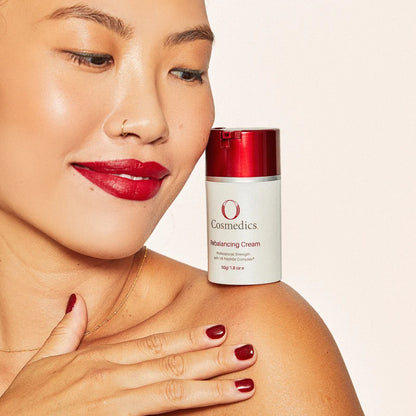 O Cosmedics Rebalancing Cream 50g daily moisturiser for comfortable, balanced oily and combination skin.