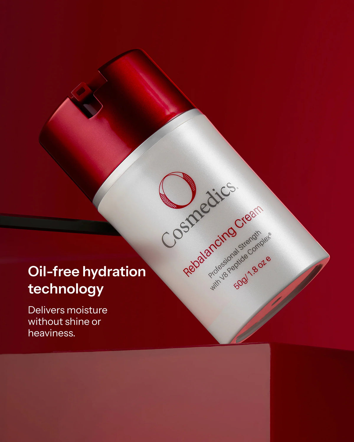O Cosmedics Rebalancing Cream oil-free hydration technology for moisture without heaviness or excess shine.