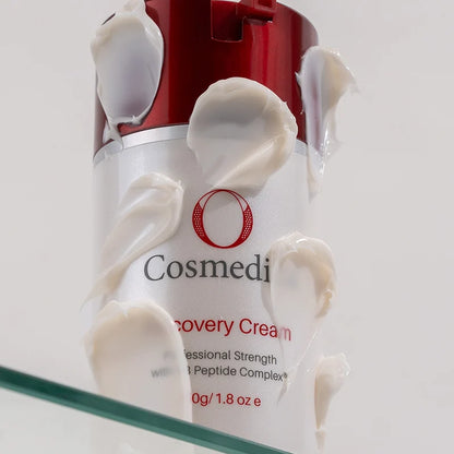 O Cosmedics Recovery Cream medium-rich texture with EGF and antioxidants for daily restorative skin support.