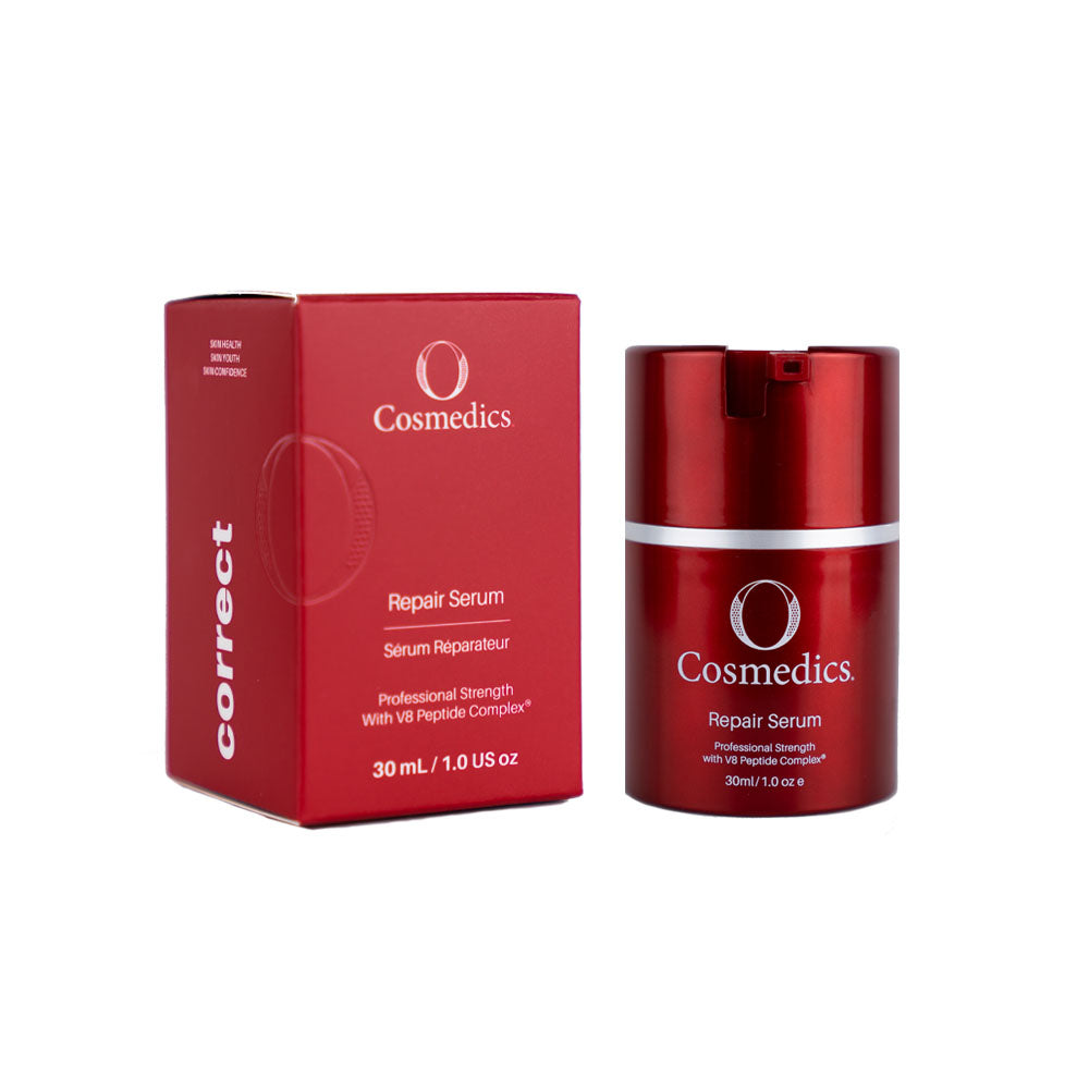 O Cosmedics Repair Serum 30ml for compromised skin, redness support, barrier strengthening and moisture retention.