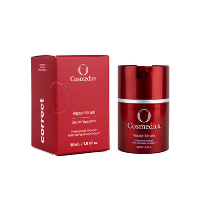 O Cosmedics Repair Serum 30ml for compromised skin, redness support, barrier strengthening and moisture retention.