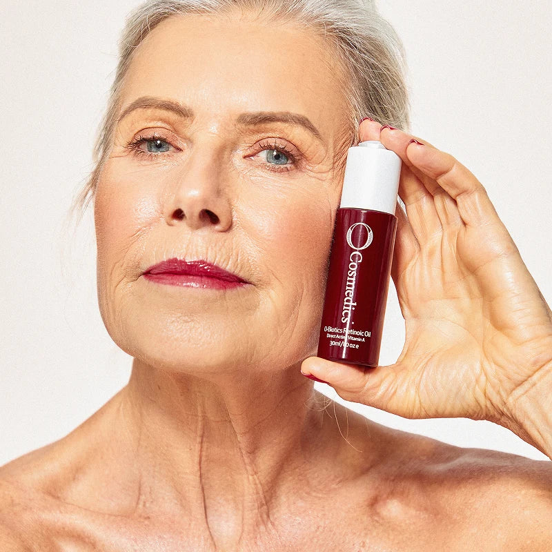 O Cosmedics Retinoic Oil 30ml for mature, dry and sensitive skin requiring gentle Vitamin A and barrier support.