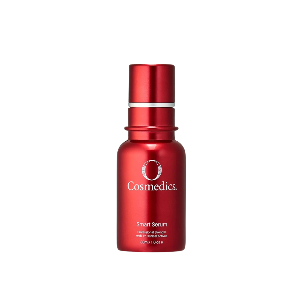O Cosmedics Smart Serum 30ml multi-corrective serum with 12 clinical actives for pigmentation, fine lines and hydration.