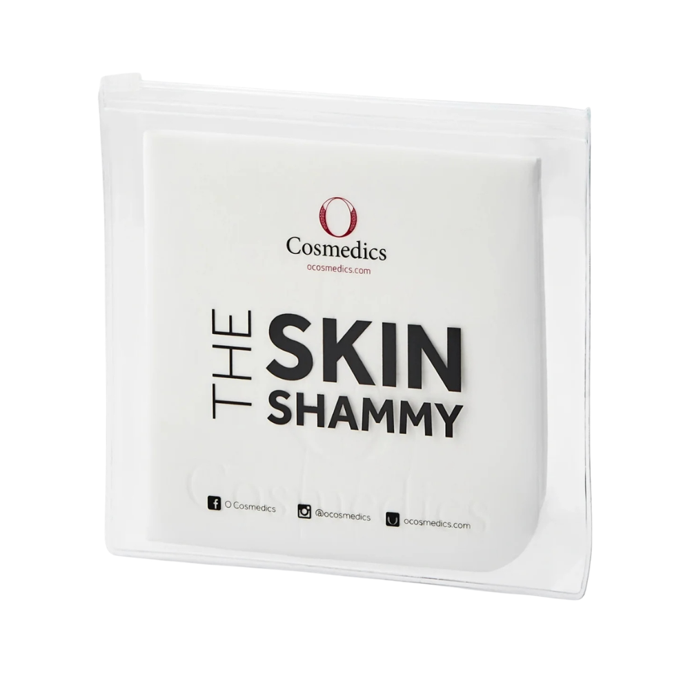 O Cosmedics The Skin Shammy reusable ultra-soft facial cleansing cloth for gentle cleanser and makeup removal.