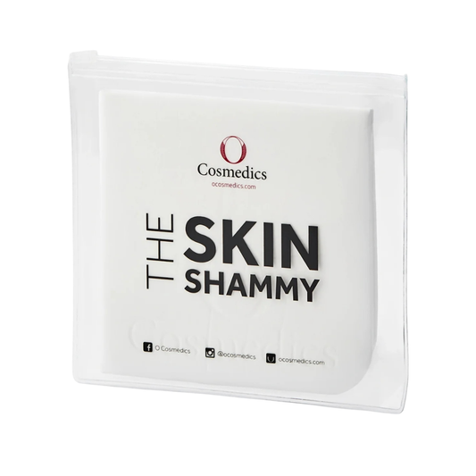 O Cosmedics The Skin Shammy reusable ultra-soft facial cleansing cloth for gentle cleanser and makeup removal.