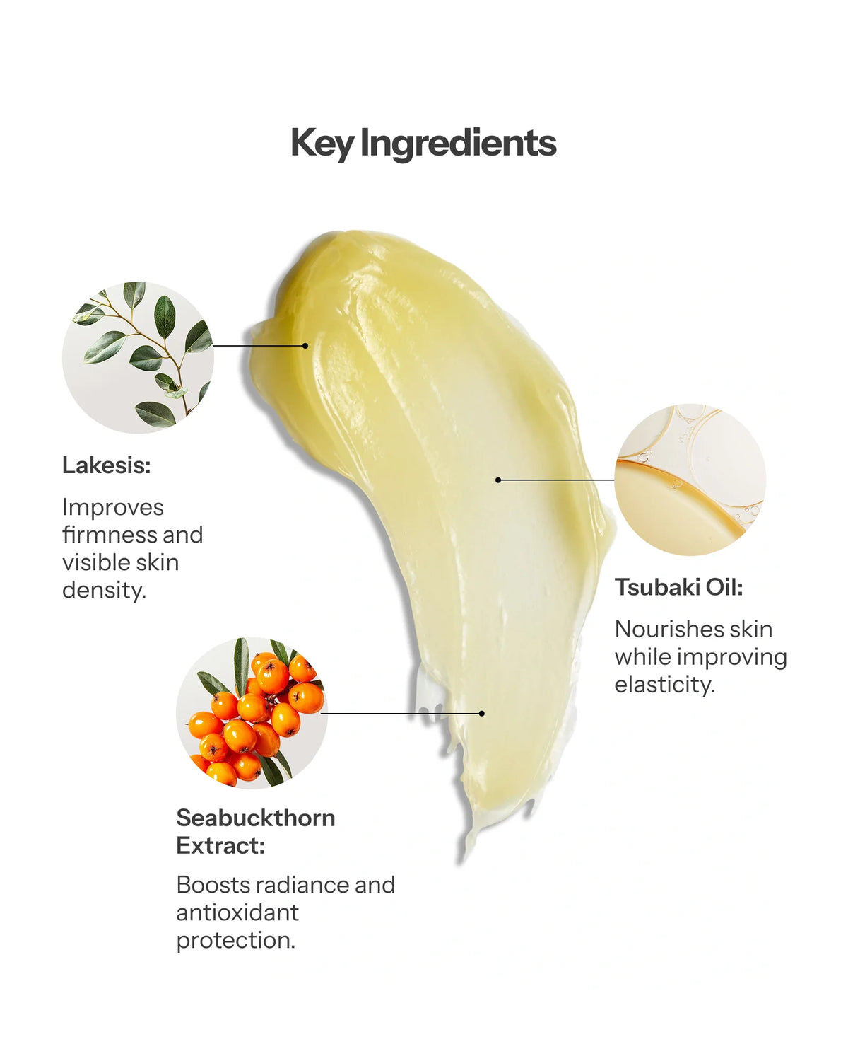 O Cosmedics Youth Activating Oil-Balm with Lakesis, Tsubaki Oil and Seabuckthorn for firmness, nourishment and radiance.