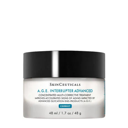 SkinCeuticals A.G.E. Interrupter Advanced anti-wrinkle cream to improve firmness, smooth wrinkles and target glycation-related skin ageing.
