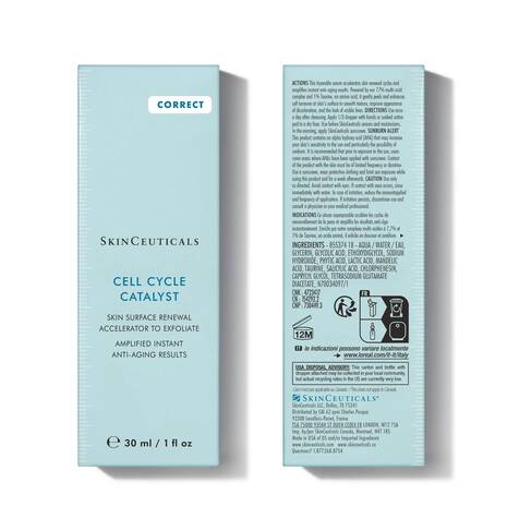 SkinCeuticals Cell Cycle Catalyst boxed anti-ageing serum designed to accelerate skin renewal and improve texture, tone and visible lines.