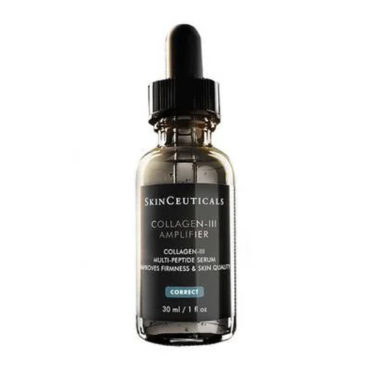 SkinCeuticals Collagen III Amplifier Serum multi-peptide collagen treatment to improve firmness, refine skin texture and reduce visible collagen loss.