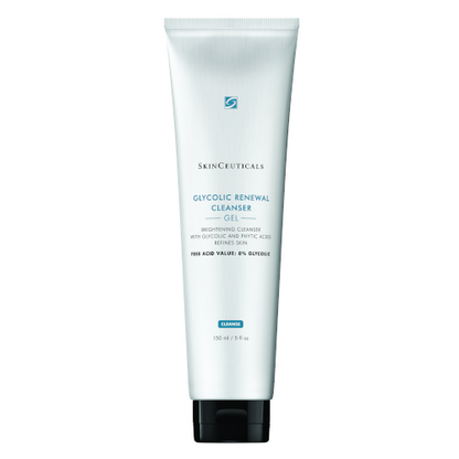 SkinCeuticals Glycolic Renewal Foaming Cleanser is a high-concentration soft-foaming cleanser designed to effectively exfoliate rough skin.

Formulated with 8% glycolic acid combined with 1% phytic acid, aloe leaf juice and glycerin, this glycolic acid cleanser helps deliver a clear and bright complexion while removing oil, dirt, debris, and long-wear makeup without stripping the skin of moisture.