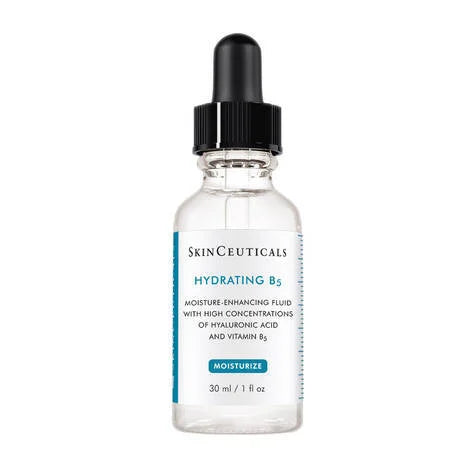 SkinCeuticals Hydrating B5 Serum replenishes the nutrients required for skin to feel smooth and appear younger. An oil-free, hydrating serum that replenishes moisture and restores radiance for a smoother complexion, this revitalising serum also harnesses the power of hyaluronic acid – the body’s natural hydrator – to assist in binding moisture to the skin. This results in a hyaluronic acid serum that, along with vitamin B5, provides powerful antioxidant protection.