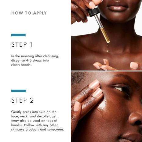 SkinCeuticals Phloretin CF Vitamin C Serum contains an array of skincare ingredients that all work in combination to deliver exceptional results.
The ingredients, including 2% phloretin, 10% pure vitamin C (L-ascorbic acid), and 0.5% ferulic acid are proven to target atmospheric ageing, visibly reduce environmental damage to skin and premature signs of ageing. 