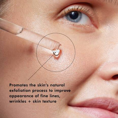 SkinCeuticals Retexturing Activator shown on skin to promote natural exfoliation and improve the appearance of fine lines, wrinkles and texture.