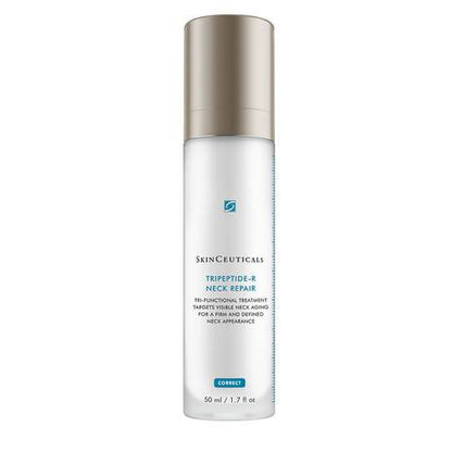 SkinCeuticals Tripeptide-R Neck Repair Cream with retinol and peptides to smooth neck lines, improve crepiness and support firmer neck skin.