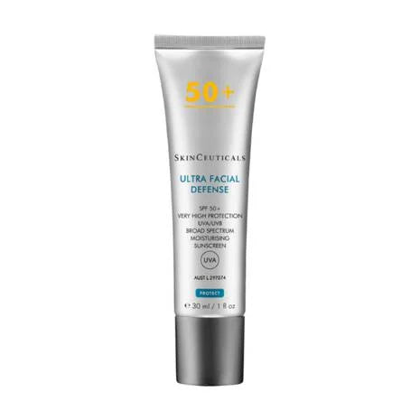 SkinCeuticals Ultra Facial Defense Sunscreen SPF 50+ protects skin from UVA/UVB rays known to cause damage and premature ageing. This SPF 50+ for face provides very high sunscreen protection. Our UV filters work synergistically to prevent photo-damage - a skin alternation caused as a result of prolonged exposure to sun.

Ideal for all skin types, the uniquely ultra-light moisturising texture provides 24 hour hydration.