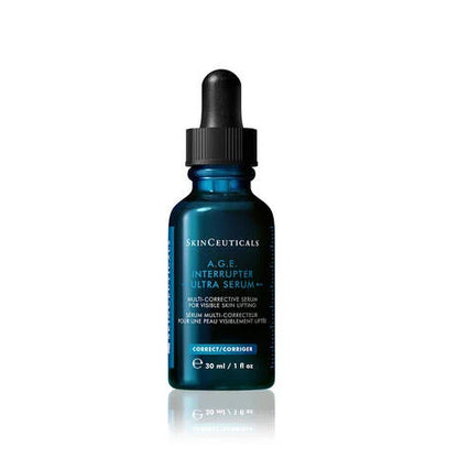 SkinCeuticals A.G.E. Interrupter Ultra Serum firming anti-ageing serum to lift skin, improve elasticity and reduce visible wrinkles and sagging.