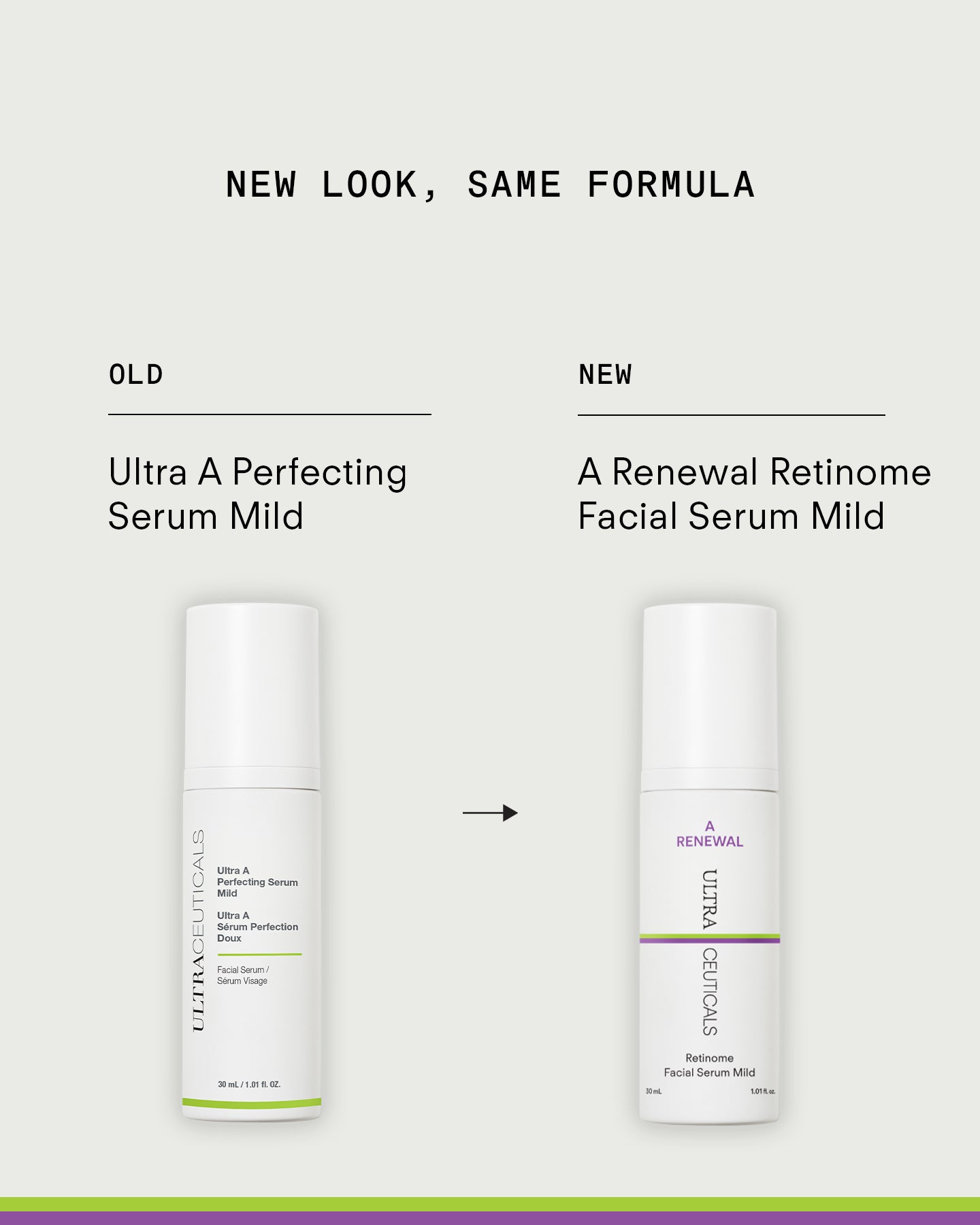 Ultraceuticals A Renewal Retinome Facial Serum Mild formerly Ultra A Perfecting Serum Mild with the same corrective retinol formula.