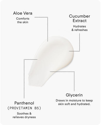 Ultraceuticals B2 Hydrating Balancing Gel Facial Cleanser with panthenol, glycerin, aloe vera and cucumber extract to support hydration, comfort and skin balance.