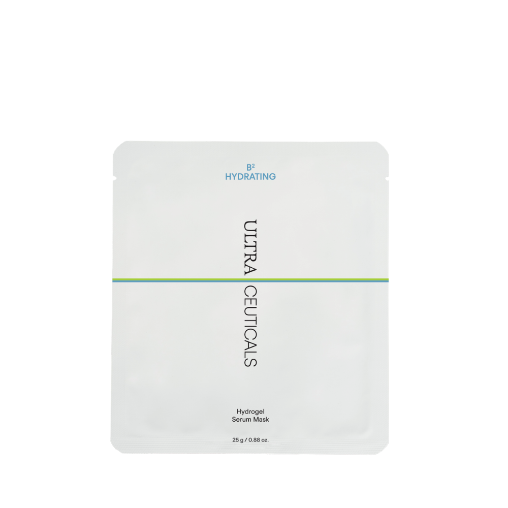 Ultraceuticals B² Hydrating Hydrogel Serum Mask Single intense hydration sheet mask for dry, dehydrated and comfort-compromised skin .