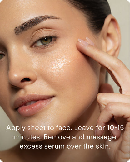Ultraceuticals B² Hydrating Hydrogel Serum Mask (Single) is applied to clean skin for 10 to 15 minutes to deeply hydrate, soothe dehydration and leave skin refreshed, soft and supple.